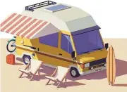  ?? /123RF/TELE52 ?? Access to nature: Demand for camper vans soared in 2020 and 2021 as consumers constraine­d from flying overseas found a safer way to satisfy their wanderlust.