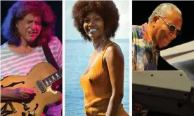  ?? ?? ‘Splashy, jubilant and alive in a way I hadn’t felt in months’ … (L-R) Pat Metheny, Marcia Griffiths, and Lonnie Liston Smith. Composite: Getty