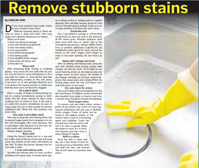 Remove stubborn stains PressReader
