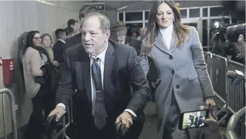 ?? ?? Harvey Weinstein at court. His lawyer Arthur Aidala called the Court of Appeal’s ruling ‘a great day for America’