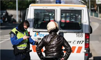  ??  ?? France has closed all non-essential shops and ordered people not go out unless on vital business. Photograph: Richard Bord/Getty Images