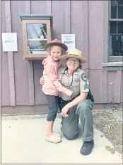  ?? PHOTO PROVIDED ?? Junior Ranger Madeline Nucho and Ranger Weisberg.