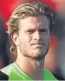  ??  ?? Loris Karius: will face Sevilla tonight.