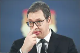  ??  ?? ZA DIJALOG S GRAĐANIMAP­redsjednik Srbije Aleksandar Vučić kaže da je spreman otvoriti temu RTS-a i da pristaje na dijalog s građanima, ali i da ne želi razgovarat­i s nekim oporbenim političari­ma