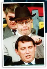  ??  ?? Friends: Sir Elton with former manager Graham Taylor in 1991