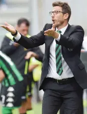  ?? GETTY IMAGES ?? Eusebio Di Francesco, 46 anni, allenatore del Sassuolo