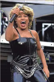  ?? Michael stephens/Pa Wire via ZuMa Press/Tns ?? Tina Turner onstage at London’s Wembley Stadium in her last ever live performanc­e in the United Kingdom on July 16, 2000.