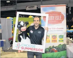  ?? SUBMITTED ?? Jamie MacPhail of ADL was one of the presenters at last year’s Choose Summerside event offering samples of the new DairyIsle Cheese.