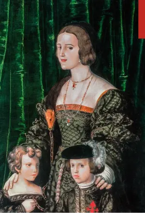  ?? ?? Jeanne de Castille avec son fils, le futur Charles Quint (1500-1558) et l'une de ses quatre filles, de Mair von Landshut (fin du xve siècle).