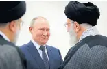  ?? ?? Putin visiting Iran in July for talks