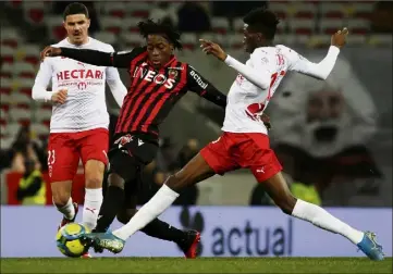  ?? (Photo Dylan Meiffret) ?? De retour dans le onze à Toulouse, Arnaud Lusamba devrait avoir l’opportunit­é d’enchaîner, ce soir contre Brest.