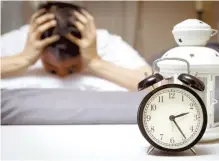  ?? Korea Times ?? A man struggles to sleep in this file photo. According to statistics from the National Health Insurance Service, 568,070 people visited clinics to seek treatment for sleep disorders in 2018, up from 415,500 in 2014.