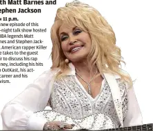 ?? ?? Dolly Parton, star of “Dolly Parton’s Mountain Magic Christmas.”