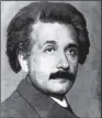  ??  ?? ALBERT EINSTEIN: Letters by the famous scientist are being sold at Christie’s auction house.