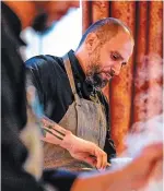  ?? GARY YOKOYAMA HAMILTON SPECTATOR FILE PHOTO ?? Manny Ferreira from Mezcal prepares an appetizer during NOSH in 2016, a “Top Chef”-style showdown featuring 10 local chefs.