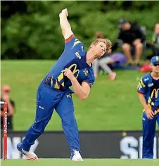  ??  ?? Jimmy Neesham will want to state his case for a Black Caps return, via the Otago Volts.