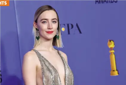  ??  ?? Irish actor Saoirse Ronan is among the nominees at glitzy The 92nd Academy Awards, RTE 2, Monday, 9.35pm