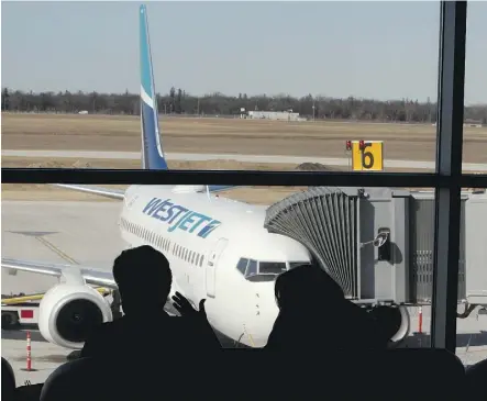  ?? TOM BRAID / EDMONTON SUN / QMI AGENCY ?? Since 2013, WestJet has grown its fleet from one type of aircraft, the Boeing 737, above, to three, including 45 Bombardier Q400s for its Encore regional flights and four used Boeing 767s for internatio­nal travel.