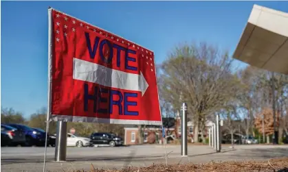  ?? Photograph: Elijah Nouvelage/AFP/Getty Images ?? It is unlikely Literally Anybody Else will get the 113,000 signatures he needs from non-primary voters in Texas by May to get his new name on ballots.