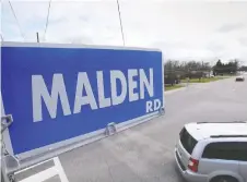  ?? NICK BRANCACCIO ?? The Town of Lasalle is working with Stantec Consulting to complete a 10-year review of a study on Malden Road.