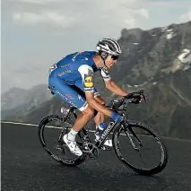  ?? GETTY IMAGES ?? Jack Bauer descends the Col du Galibier on stage 17 of the Tour de France.