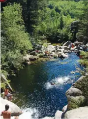  ??  ?? Las hoyadas con cascadas rodean La Cumbrecita. El río subterráne­o, una de las excursione­s más singulares de todo el país.