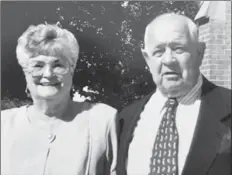  ?? FAMILY PHOTO ?? Bob and Marion had 60 years together. He died holding her hand.