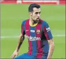  ?? FOTO: PEP MORATA ?? Busquets, fijo para Koeman