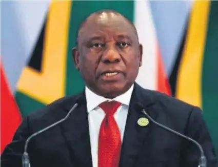  ??  ?? President Cyril Ramaposa announces a 21-day lockdown