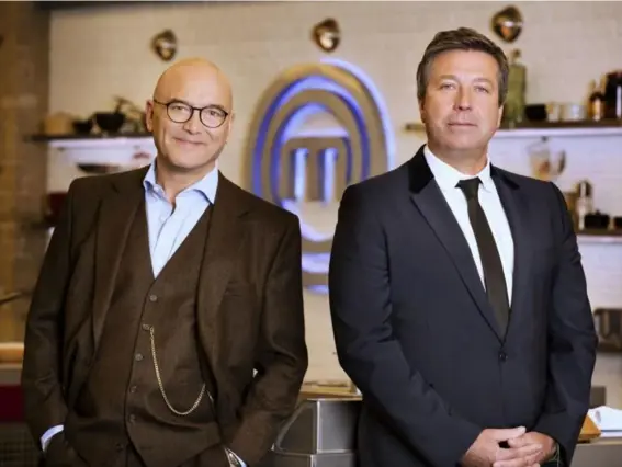  ?? (BBC) ?? Television presenter Gregg Wallace (pictured left on ‘MasterChef’) is 54