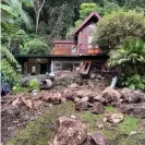  ?? Sahar Zadah ?? Shafiqa Irwin’s home in Upper Wilsons Creek, after the landslide. Photograph: