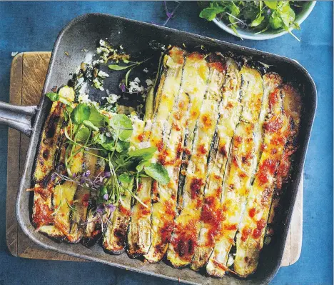  ??  ?? Roasted Zucchini Lasagne from the cookbook Life in Balance by Donna Hay is the perfect comfort food for the upcoming cold winter months.
