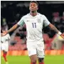  ??  ?? GRAY DAY Demarai Gray celebrates his opening goal