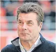  ?? FOTO: DPA ?? Derzeit guter Dinge: Gladbachs Trainer Dieter Hecking