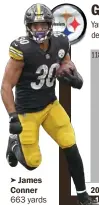  ??  ?? ➤ James Conner 663 yards