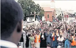  ??  ?? „Selma“: Martin Luther King führte 1964 einen Marsch für das Wahlrecht an.
[ Pathe´ ]