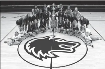  ?? Emily Tobias ?? The 2020 Twin Loup volleyball team pictured above from Front Row left are Student Manager Kinley Keefe, Student Manager Carsen Vincent, Melissa Slagle, Ava Bottorf, Dejanae Davenport, Alexis Mauler, Sarah Riddle, Cassidy Grint, Madison Barker, Student Manager Kooper Keefe, Student Manager Taylin Tobias; Second Row: Eberlie Selko, Elsie Ottun, Janessa Kettleboro­ugh, Kathryn Folkers, Vivian Slagle, Shelby Keith, Shasta Handley, Rileigh Beran, Clare Young, Tera Horky; Third Row: Assistant Coach Jenny Hart, Andrea Maldonado, Shaylee Oxford, Emma Hart, Assistant Coach Abby Taylor, Head Coach Tami Phillipps.