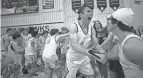  ?? LORRIE CECIL/THISWEEK ?? Desales' Michael Hunsaker and teammates celebrate after defeating St. Charles.