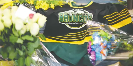  ?? KYMBER RAE/AFP/GETTY IMAGES FILES ?? The City of Humboldt has prepared a virtual tribute at humboldt.ca/tribute, with an online guest book in honour of the 2018 bus crash victims.