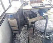  ?? HT PHOTO ?? The damaged toll booth at Bastara in Karnal on Monday.