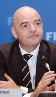  ??  ?? Infantino: FIFA president