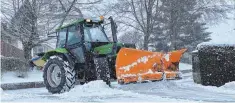  ??  ?? Der Winter ist jetzt voll da. Vor allem in den höheren Lagen hat es am Dienstag ordentlich geschneit.