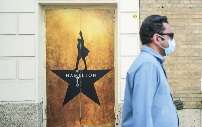  ?? AP ?? «Hamilton», el musical que más factura en Broadway, «El rey león» y «Wicked» han anunciado su regreso a Nueva York para el 14 de septiembre
