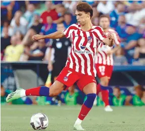  ?? ?? João Félix fez três assistênci­as no primeiro jogo oficial da época