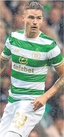  ?? SNS Group. Picture: ?? Celtic’s suspended defender Mikael Lustig will miss the Old Firm game on March 11 after last night’s game against Dundee was postponed.