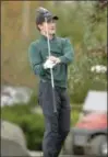  ?? BY STAN HUDY SHUDY@ DIGITALFIR­STMEDIA.COM @STANHUDY ON TWITTER ?? Hoosick Falls golfer Matt Smith grimaces at his tee shot off No. 10Friday at Orchard Creek Golf Course in Altamont during the Section 2state qualifier.