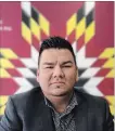  ?? KELLY MALONE THE CANADIAN PRESS ?? York Factory First Nation Chief Leroy Constantsa­ys people have suffered because of Manitoba Hydro projects.