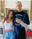  ??  ?? Megan und Machine Gun Kelly.