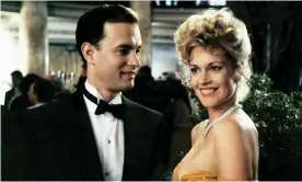  ??  ?? ‘Proud of his chin’ … Tom Hanks as Sherman McCoy and Melanie Griffith as Maria in The Bonfire of the Vanities (1990). Photograph: Allstar/Warner Bros/Sportsphot­o Ltd