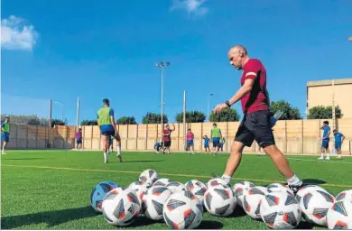  ?? D.A. ?? David Cabello, durante un entrenamie­nto en el anexo de Santo Domingo.